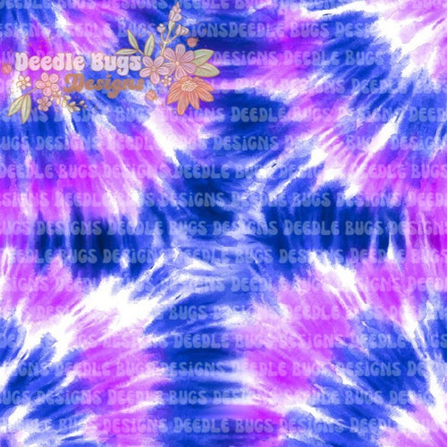 Navy & Purple Tie Dye