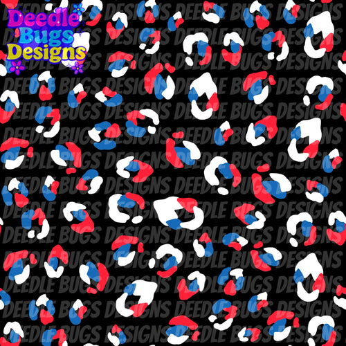 Patriotic Cheetah Print