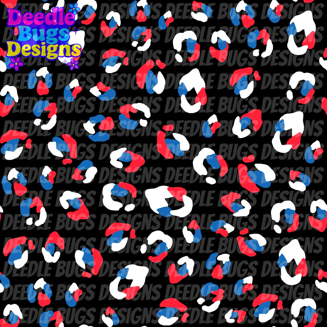 Patriotic Cheetah Print