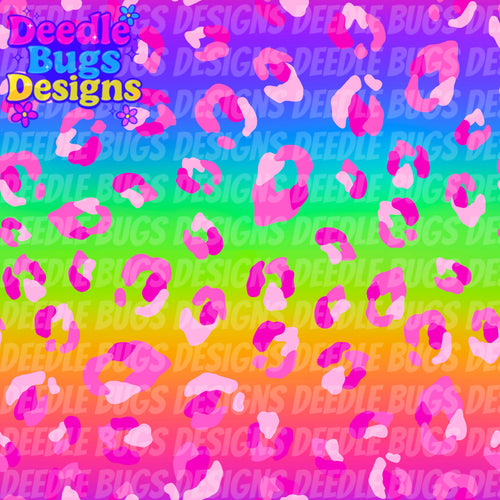 Pink Rainbow Leopard