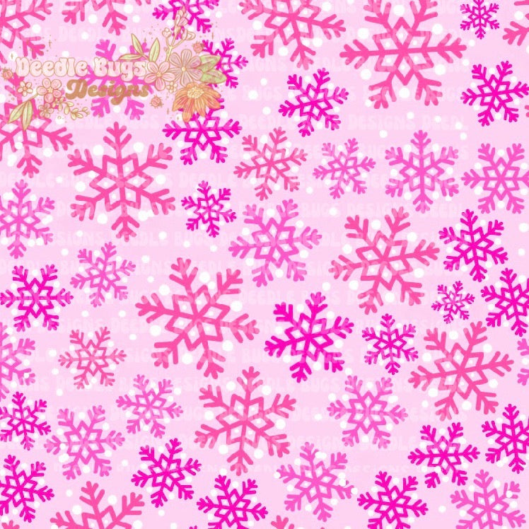 Snowflakes Pink