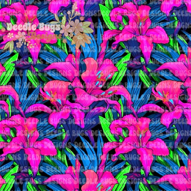 Neon Floral