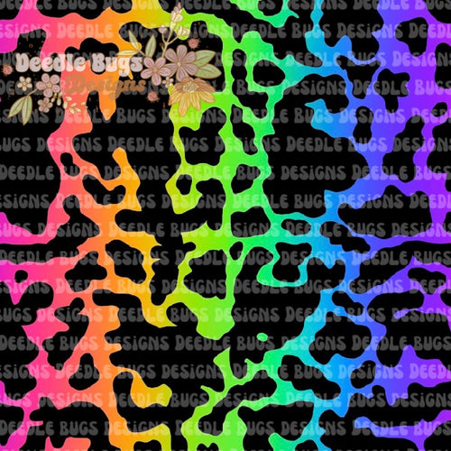 Neon Rainbow Tortoise Shell