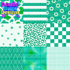 Teal Patchwork