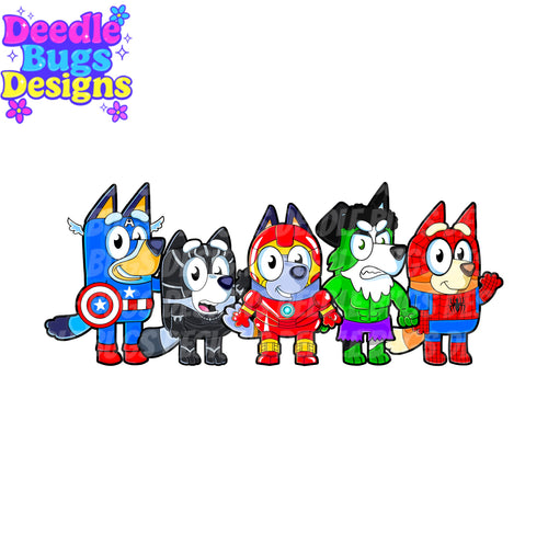 Heeler Superheroes PNG