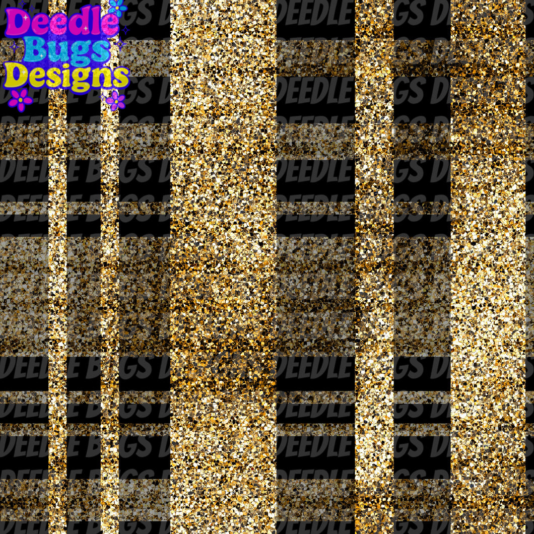 Black & Gold Plaid