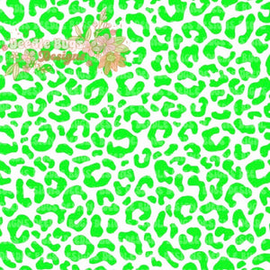 Neon Green Cheetah Print