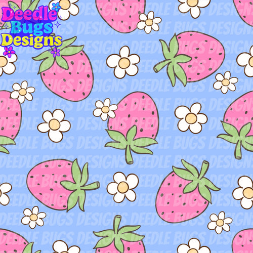 Strawberries & Daisies
