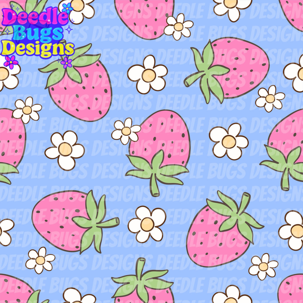 Strawberries & Daisies