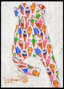 Mystery Alley Cat Romper