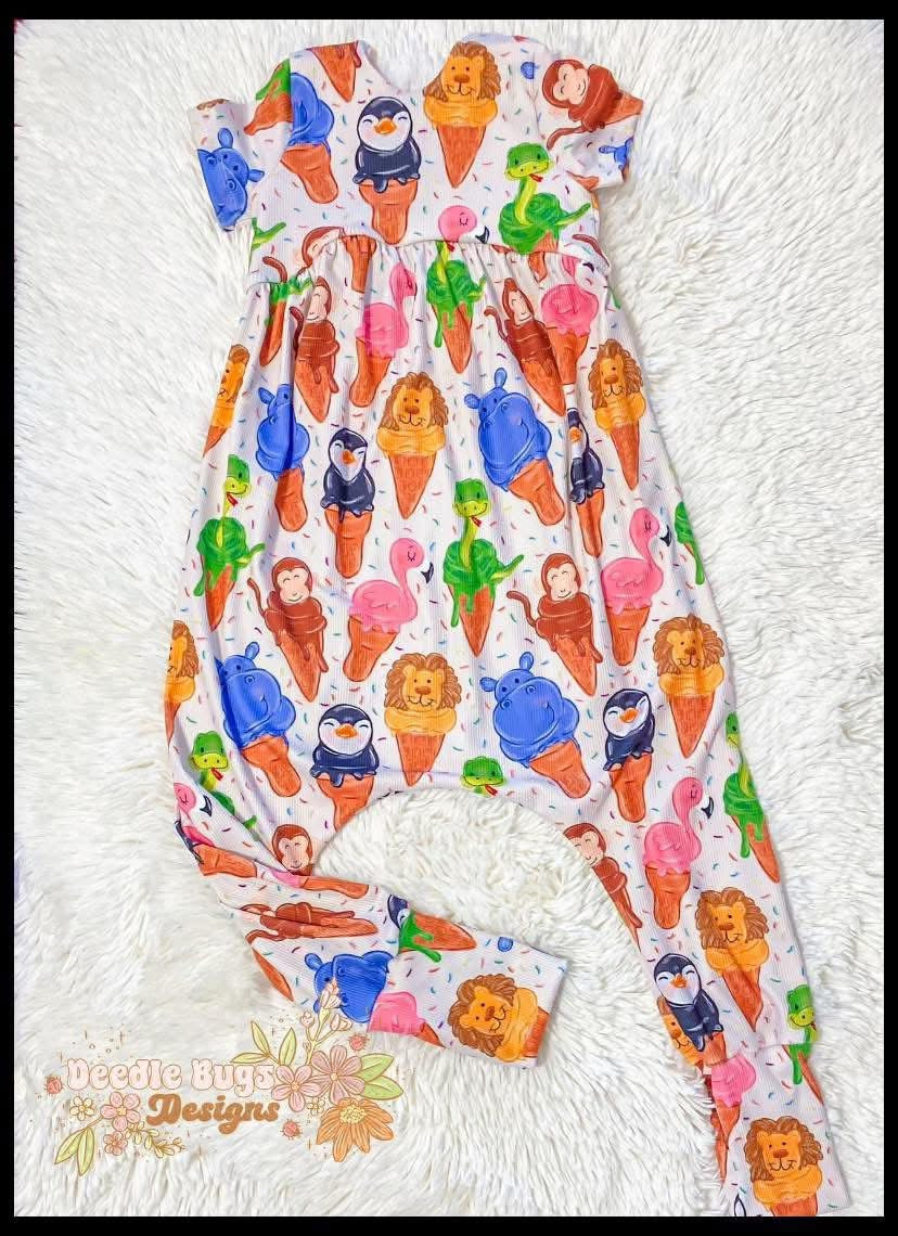Mystery Alley Cat Romper