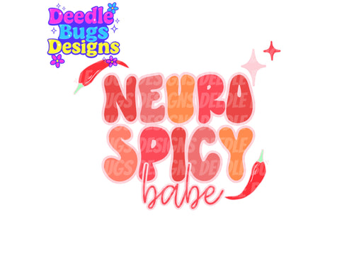 Neurospicy Babe PNG