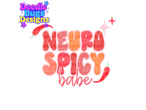 Neurospicy Babe PNG