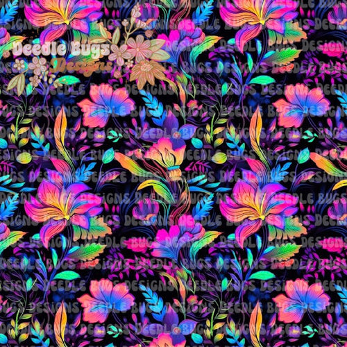 Neon Floral