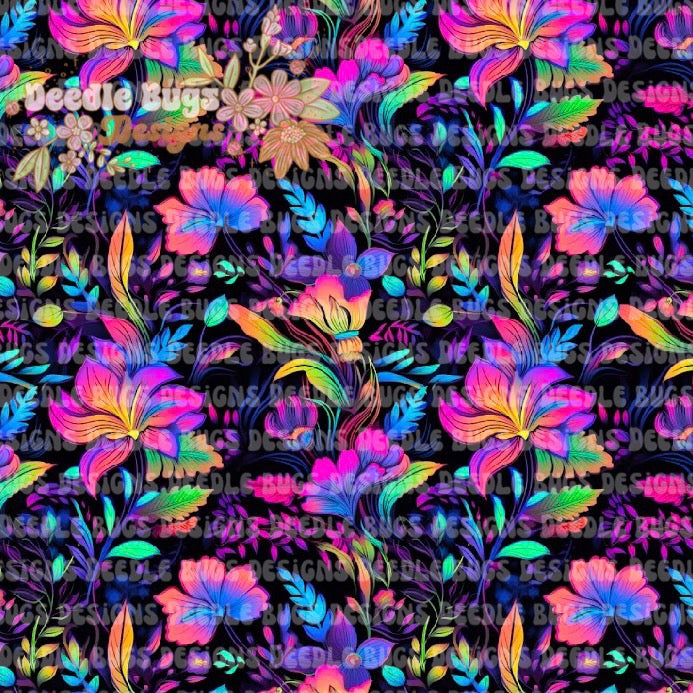 Neon Floral