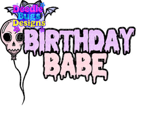 Birthday Babe PNG