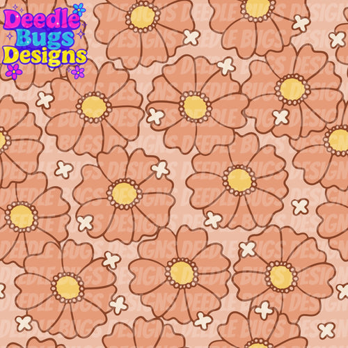 Brown Floral