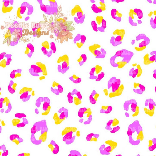 Yellow, Purple, & Pink Cheetah Print