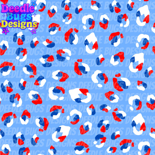 Patriotic Leopard Print