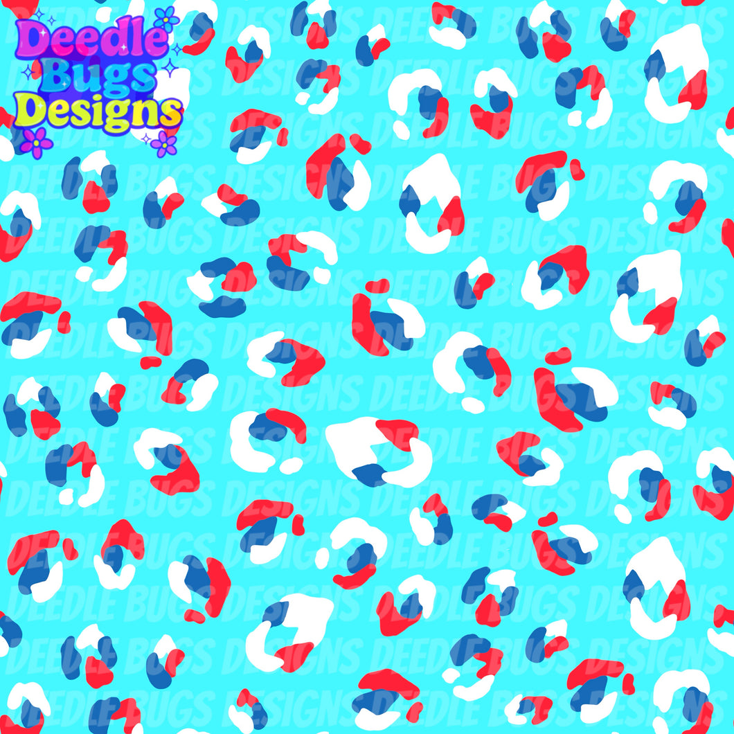 Patriotic Cheetah Print