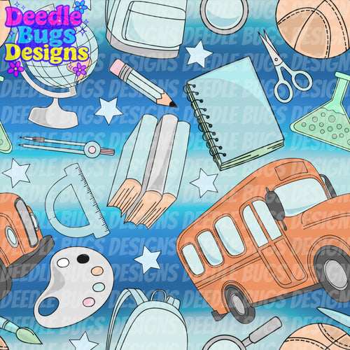 Blue Back to School