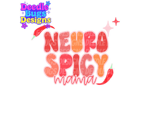 Neurospicy Mama PNG