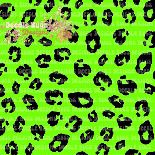 Neon Green Cheetah Print