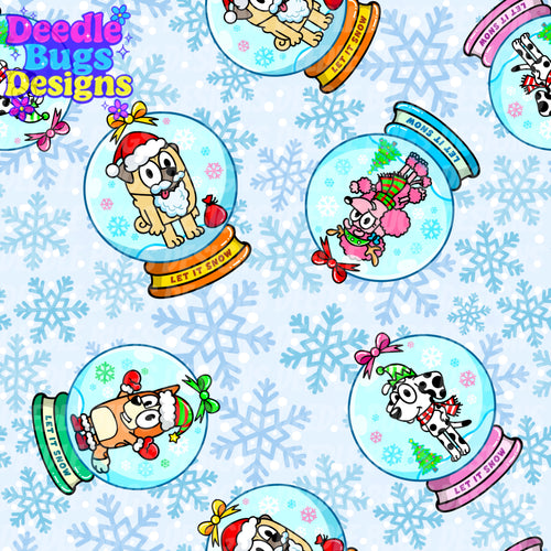 Heeler Snowglobe