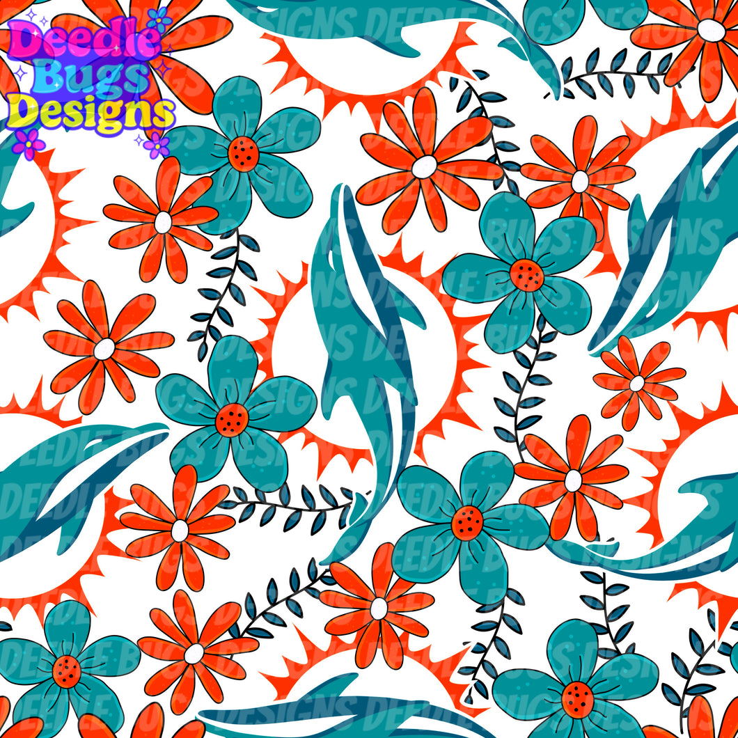 Floral Dolphins