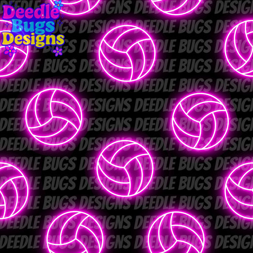 Neon Volleyball