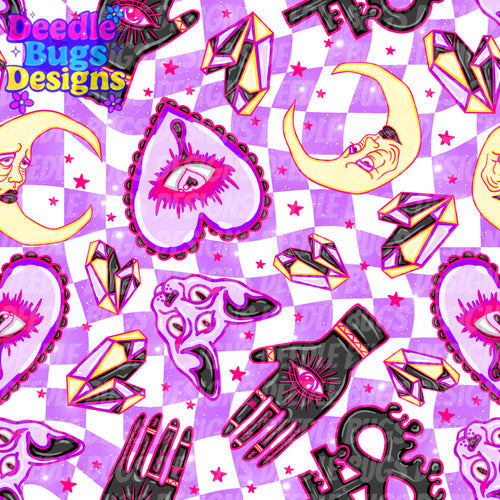 Witchy Purple Check