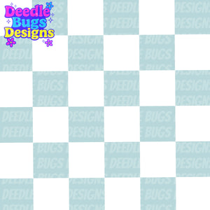 Dusty Blue Checkered