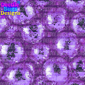 Purple Disco Balls