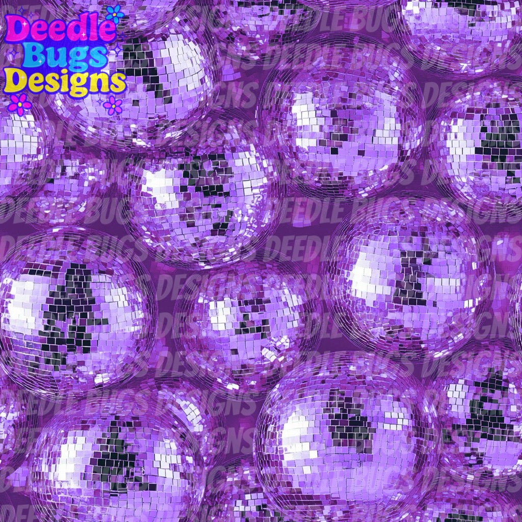 Purple Disco Balls