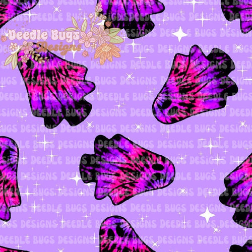 Tie Dye Ghost Purple
