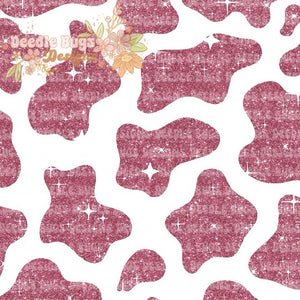 Mauve Cow Print