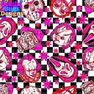 Neon Horror Characters