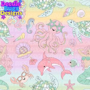 Ombré Disco Sea Friends