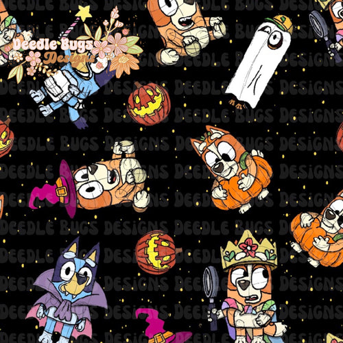 Heeler Halloween Black