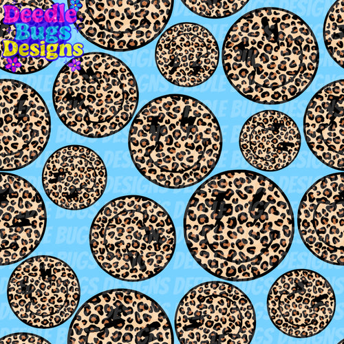 Cheetah Print Happy Faces