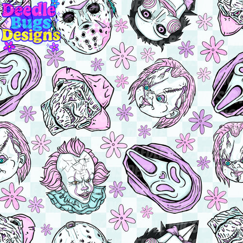 Pastel Horror Characters
