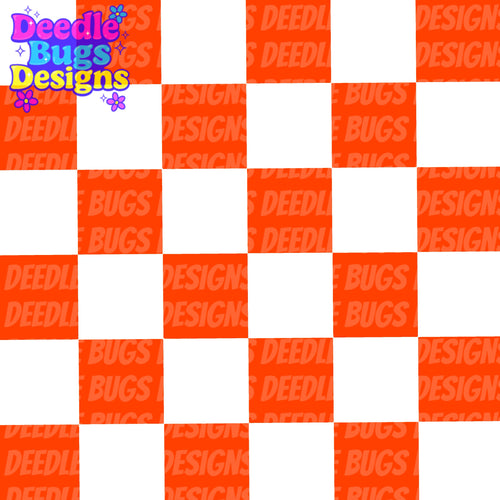 Orange Checkered