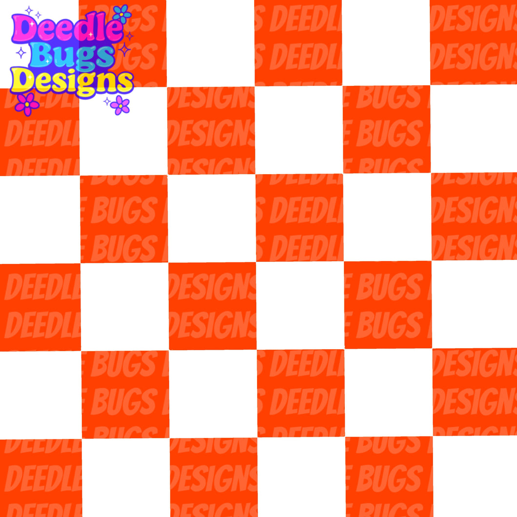 Orange Checkered