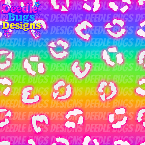 Neon Rainbow Leopard