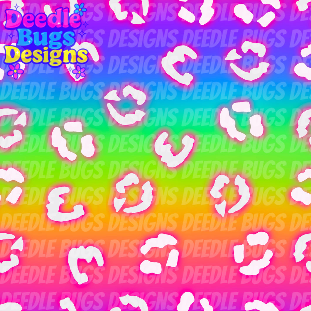 Neon Rainbow Leopard