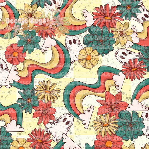 Retro Ghostie Rainbow