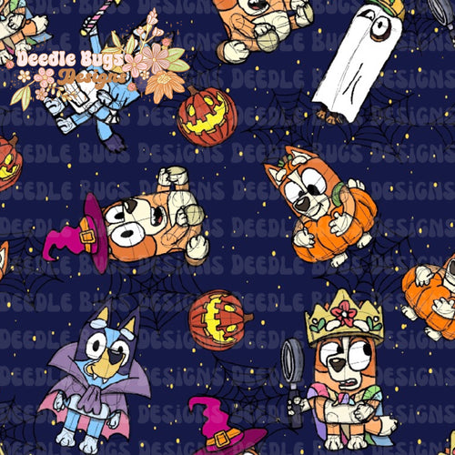 Heeler Halloween Navy
