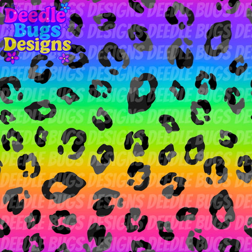 Black & Grey Rainbow Leopard