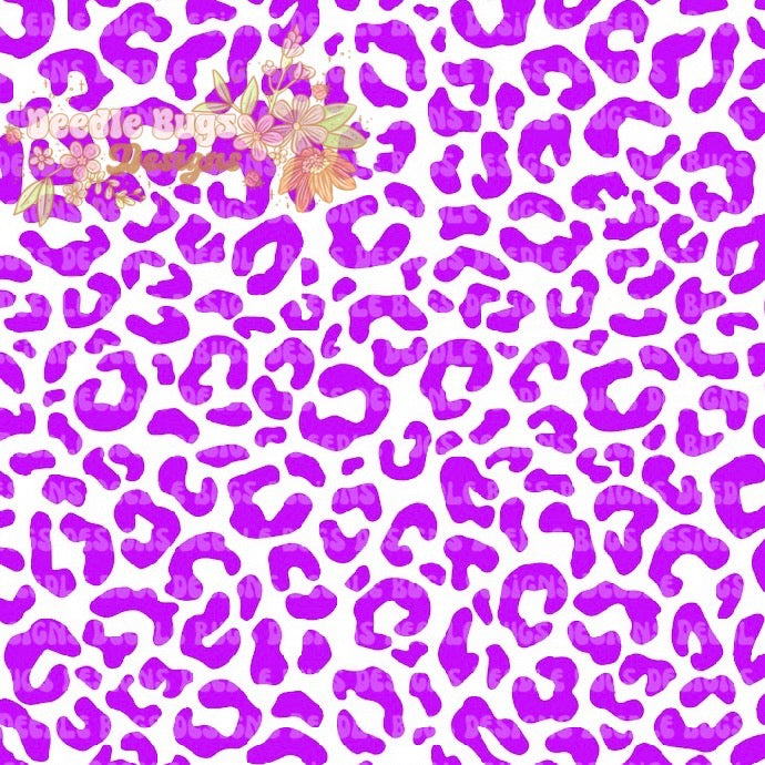 Neon Purple Cheetah Print