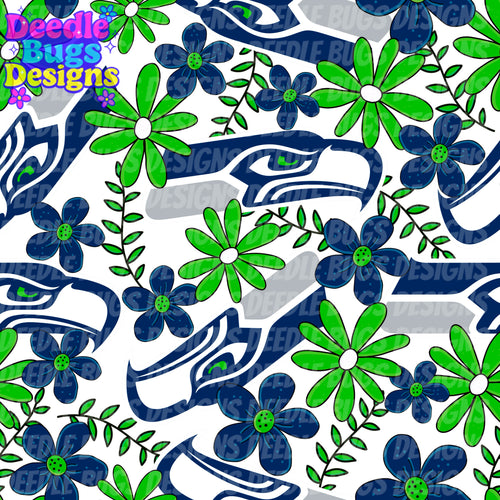 Floral Seahawks